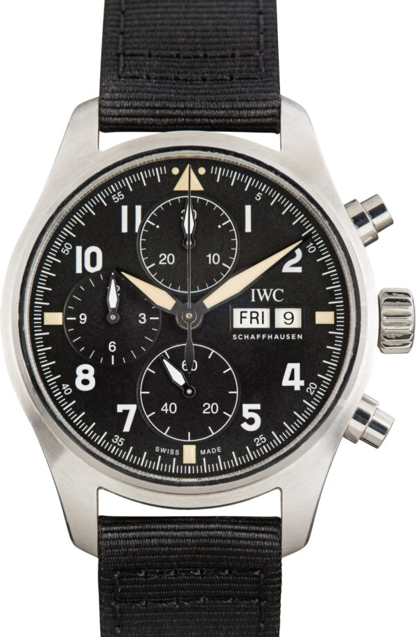 Used IWC Pilot’s Watch Chronograph Spitfire Ref IW387901 Black Dial