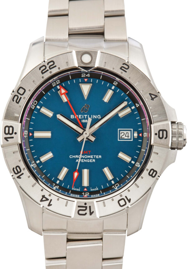Breitling Avenger Automatic GMT 44 Blue Index Dial