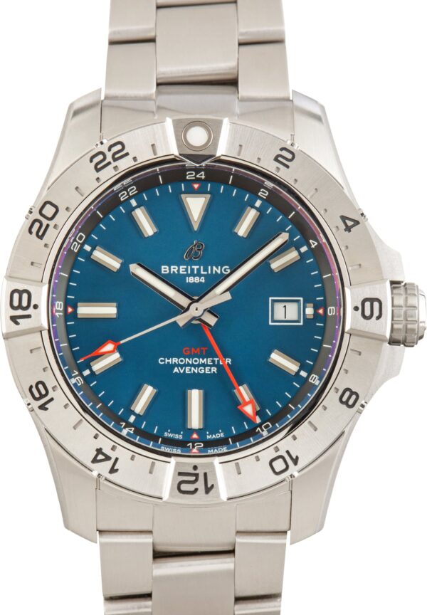 Pre-Owned Breitling Avenger Automatic GMT 44 Blue Index Dial