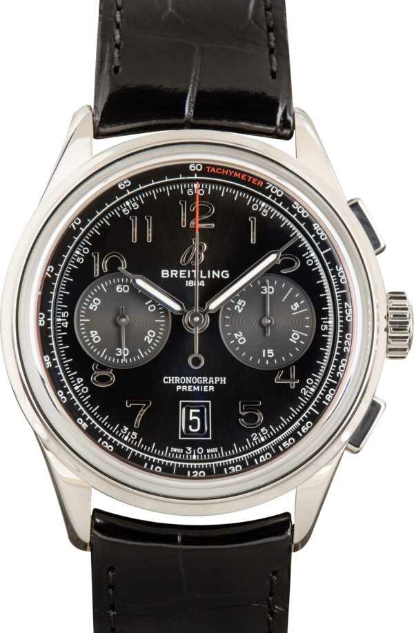 Breitling Premier B01 Chronograph 42 Stainless Steel Black Dial