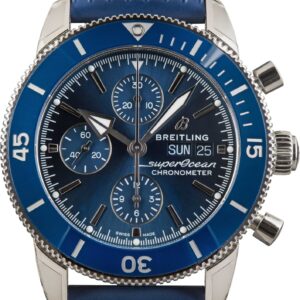 Breitling Blue Dial Superocean Heritage Chronograph 44 Steel on Rubber