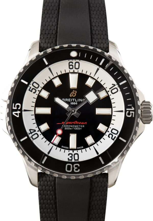 Pre-Owned Breitling Superocean Automatic 46 Stainless Steel Black Dial