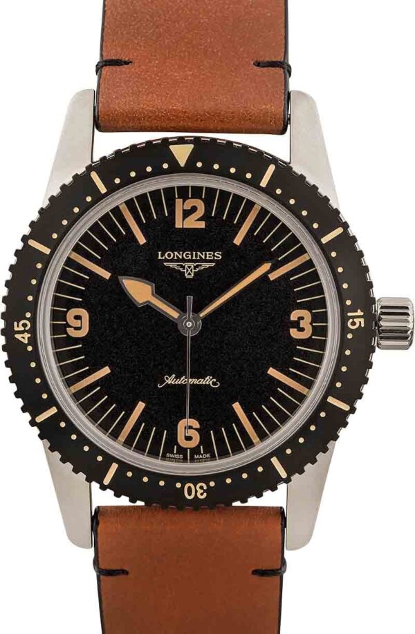 Longines Heritage Skin Diver Black Arabic Dial
