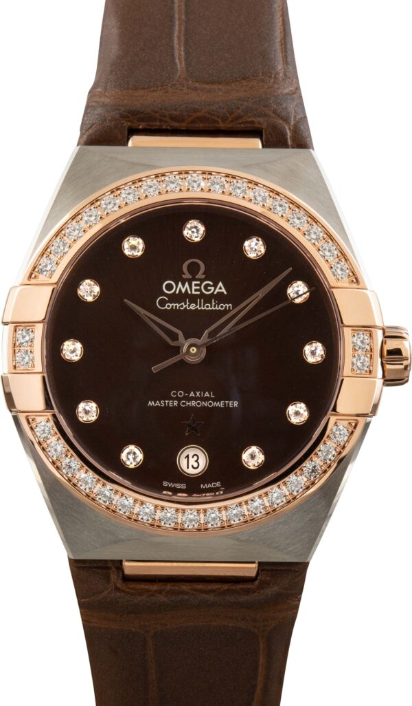 Omega Constellation Two Tone Brown Diamond Dial