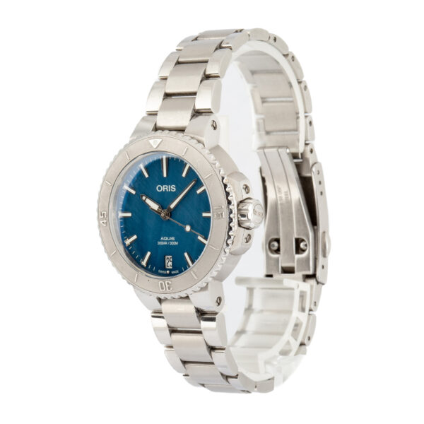 Oris Aquis Date Stainless Steel Blue Mother Of Pearl Dial