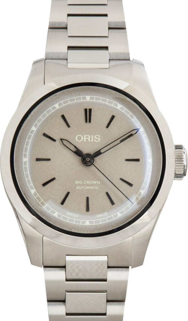 Ladies Oris Big Crown Brown Dial