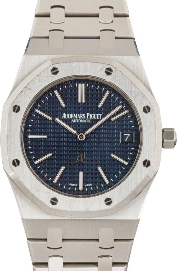 Pre-Owned Audemars Piguet Royal Oak “Jumbo” Extra Thin Blue Dial