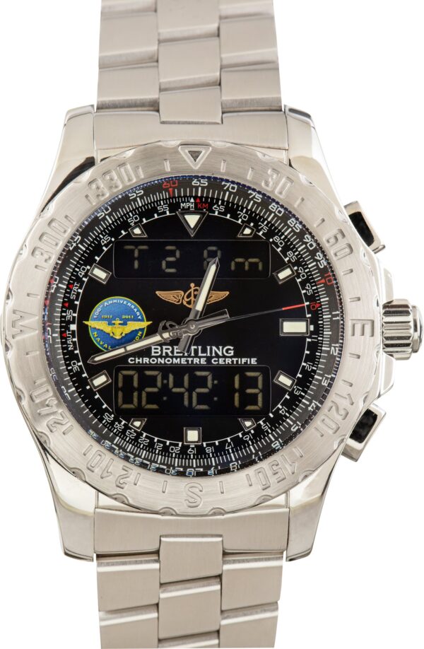 Pre-Owned Breitling Airwolf Black Dial US Navy Special Edition