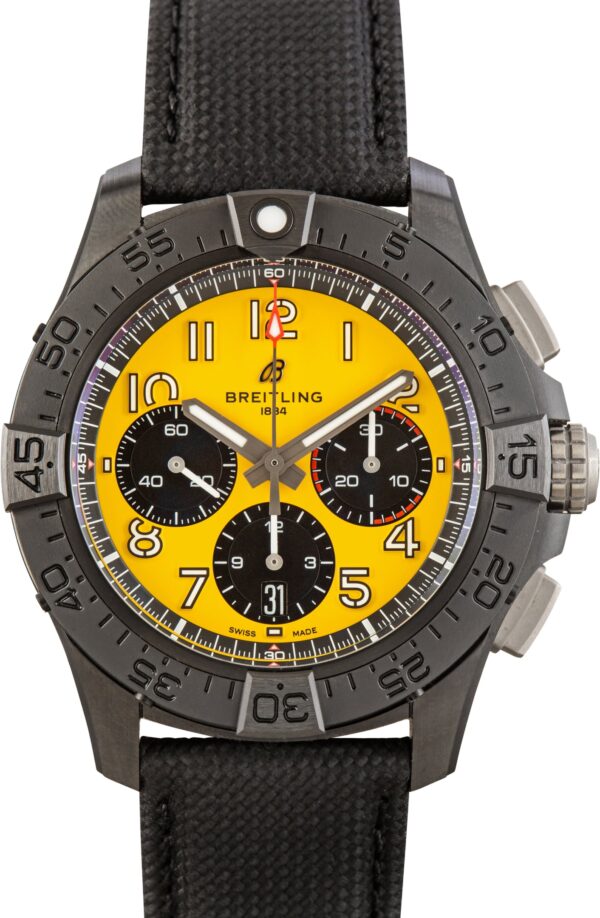 Pre-Owned Yellow Dial Breitling Avenger B01 Chronograph 44 Night Mission