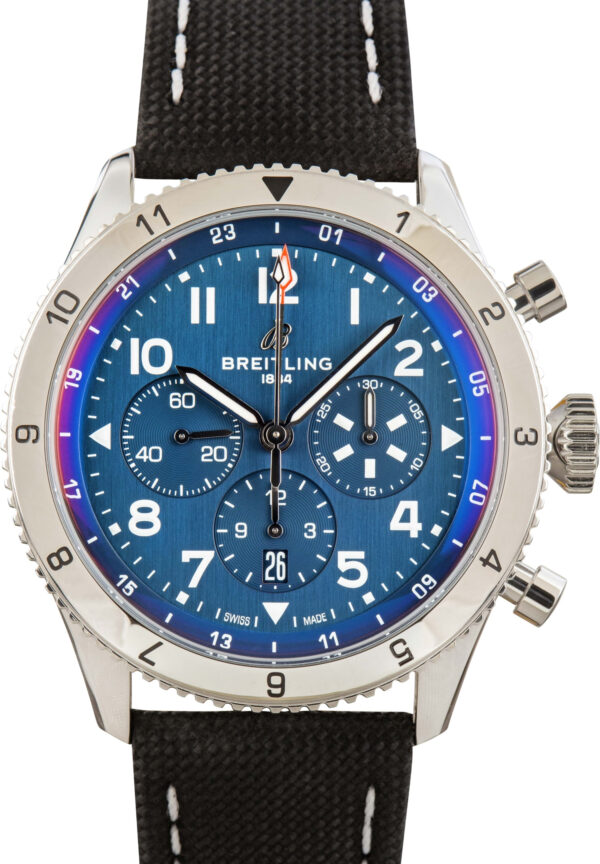 Breitling Super AVI Chronograph GMT 46 Blue Dial