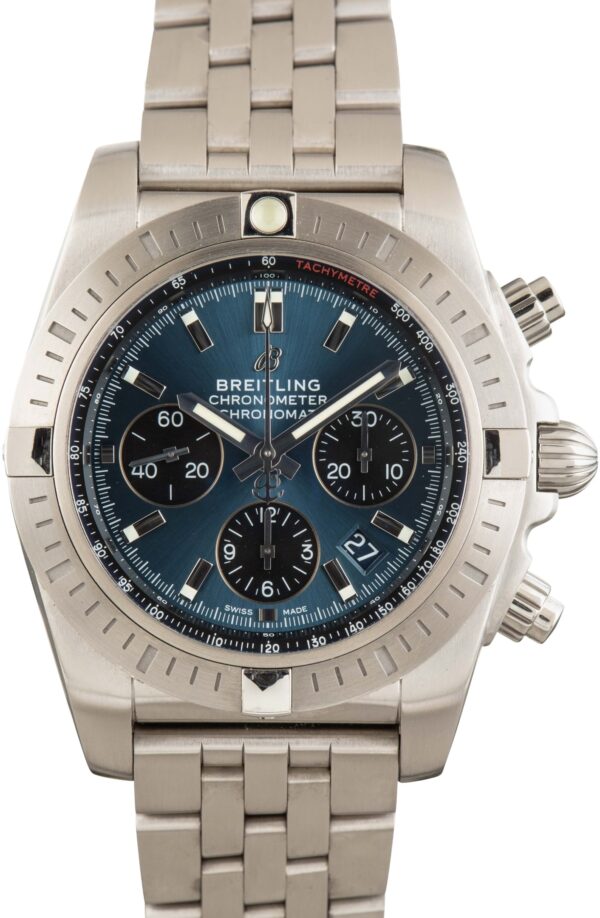 Pre-Owned Breitling Chronomat Chronograph 44 Blue Dial