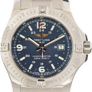 Pre-Owned Breitling Colt Quartz 44 Stainless Steel Blue Dial