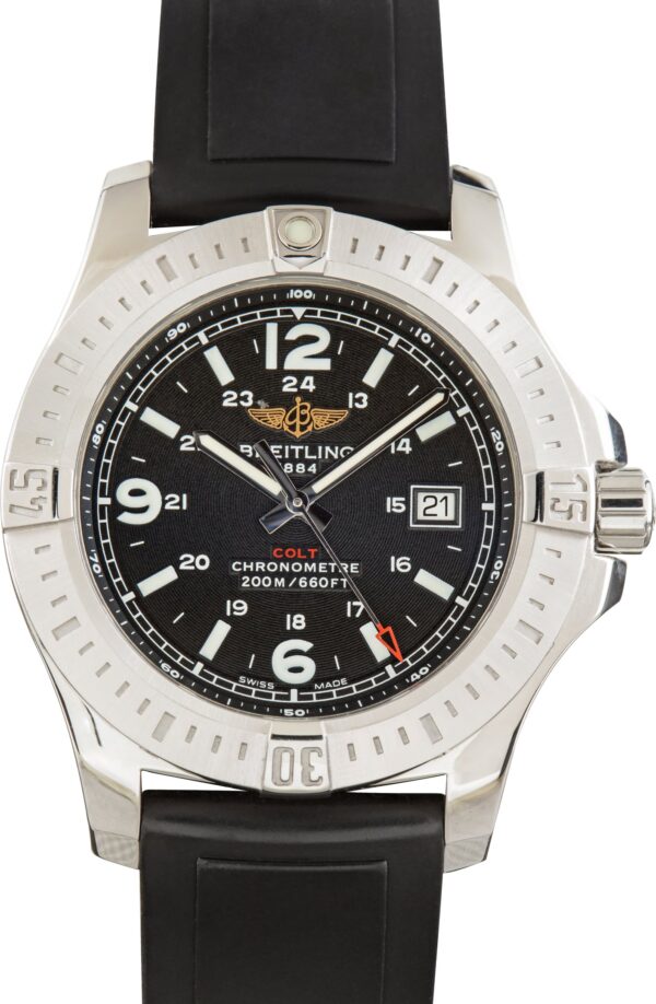 Used Stainless Steel Breitling Colt Black Dial