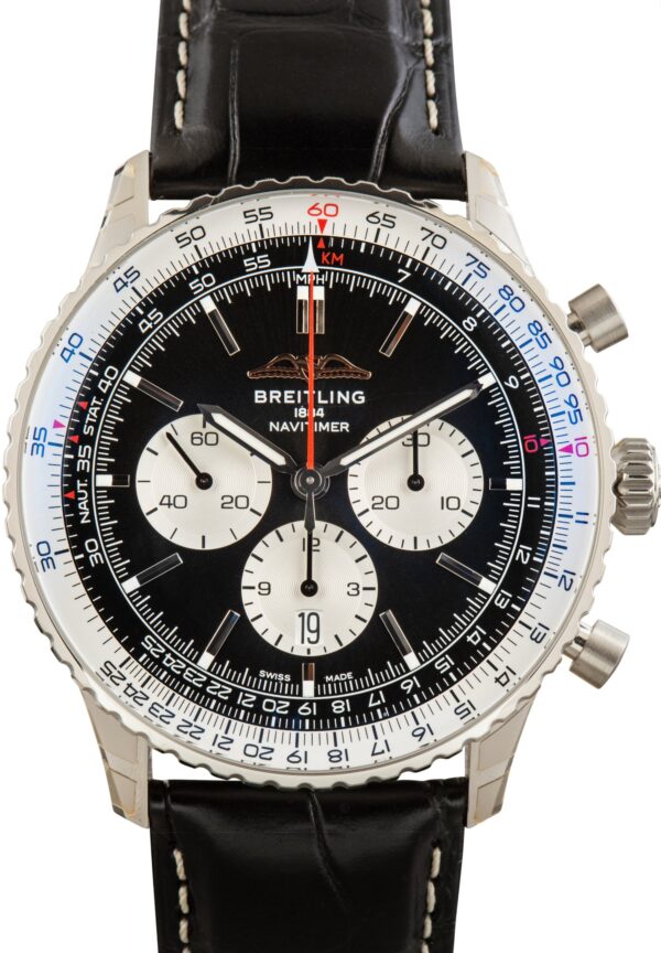 Pre-Owned Breitling Navitimer B01 Chronograph 46 Black Luminous Dial