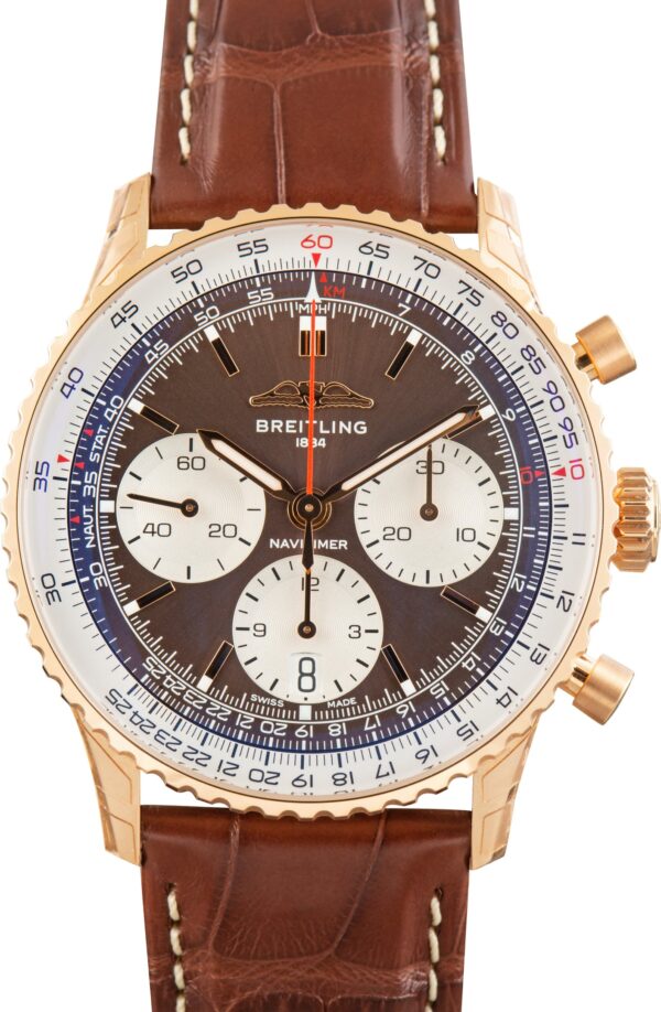 Pre-Owned Breitling Navitimer B01 Chronograph 41 Brown Dial