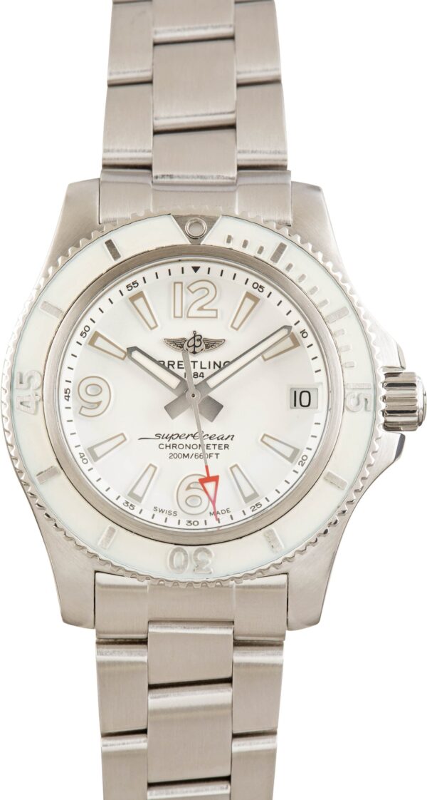 Pre-Owned Breitling Superocean 36 White Dial