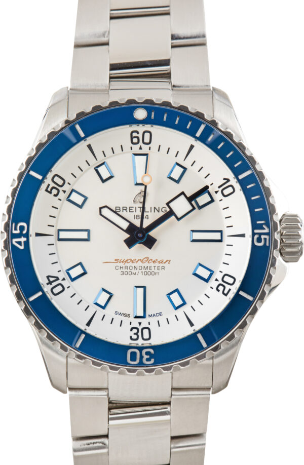 Used Breitling Superocean 42 Luminous White Dial