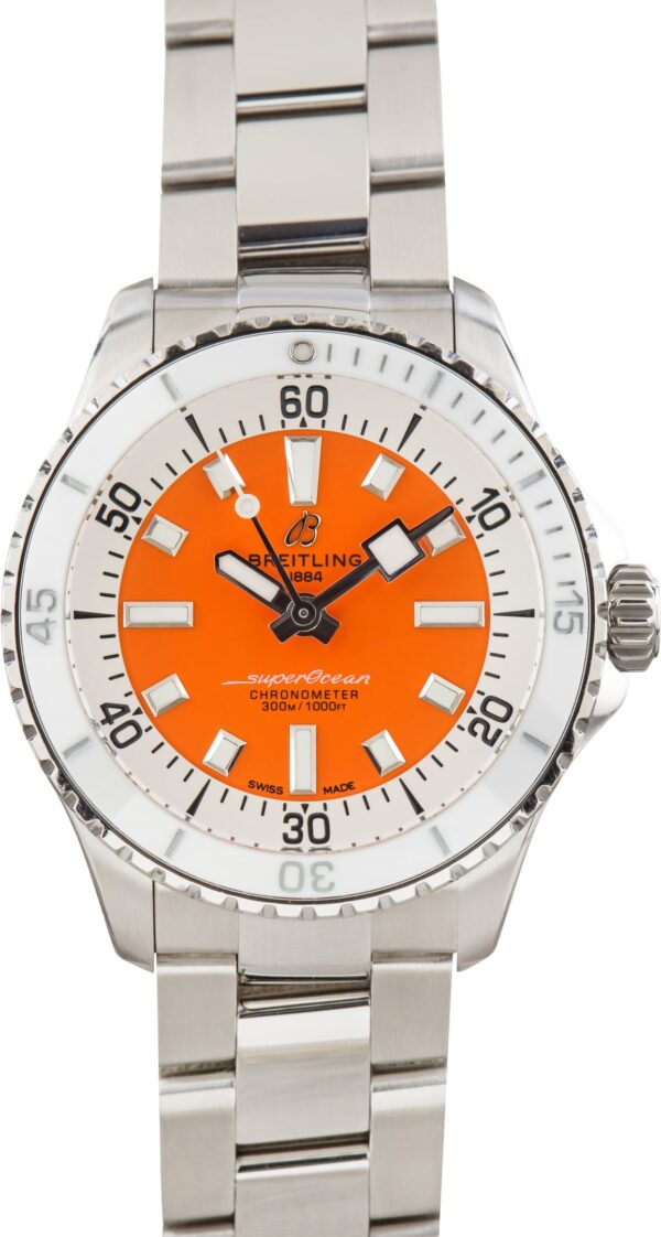 Pre-Owned Breitling Superocean Automatic 36 Orange Dial