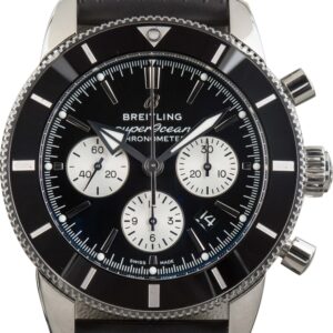 Men's Breitling Superocean Heritage B01 Chronograph 44 Black Dial