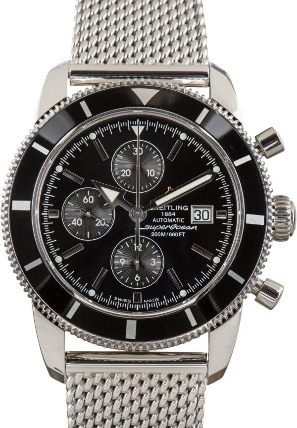 Pre-Owned Breitling Superocean Heritage Chronograph Black Dial