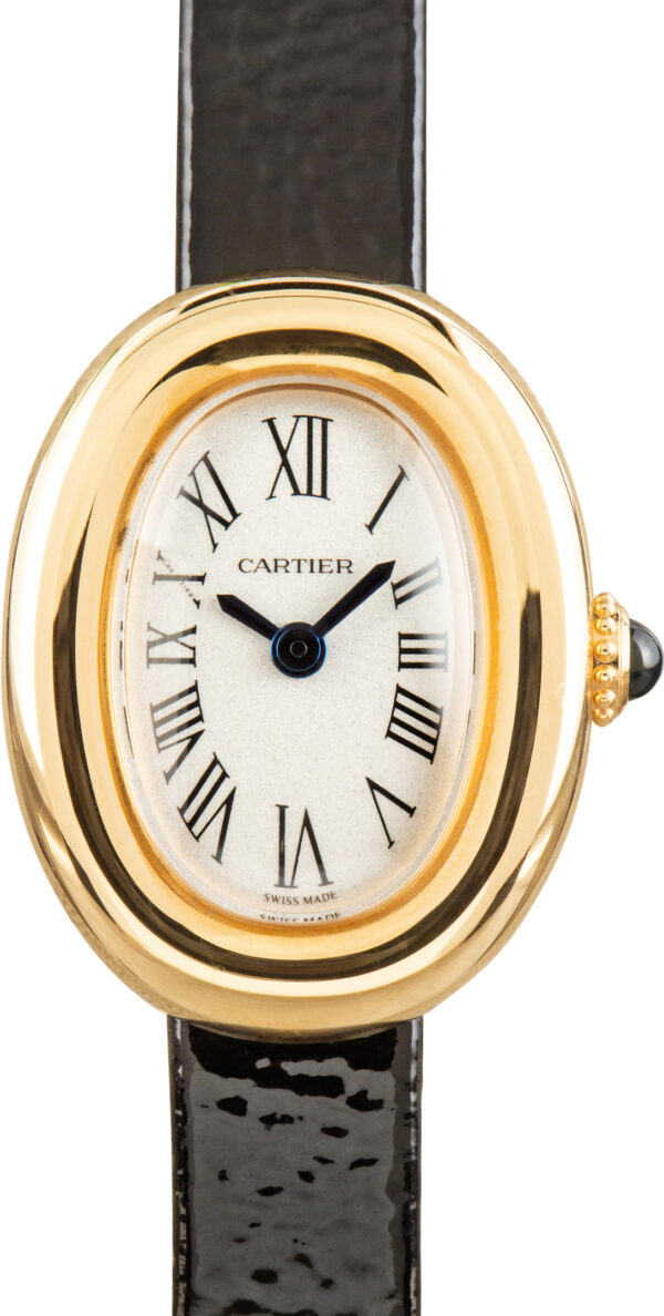 Used Ladies Cartier Baignoire Mini 18k Yellow Gold