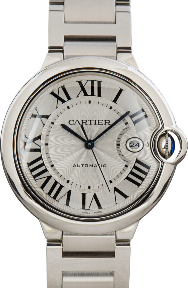 Pre-Owned Ballon Bleu de Cartier Ref WSBB0049 Silver Roman Dial