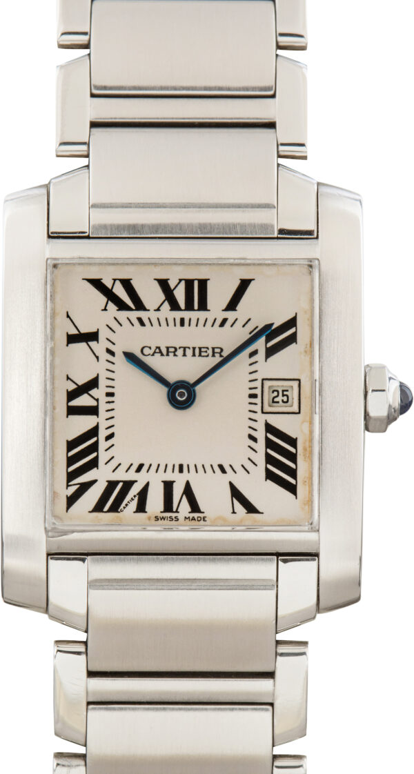 Used Cartier Tank Francaise Silver Roman Dial W51011Q3