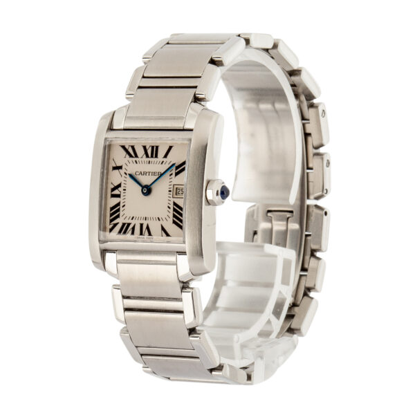 Used Cartier Tank Francaise Silver Roman Dial W51011Q3
