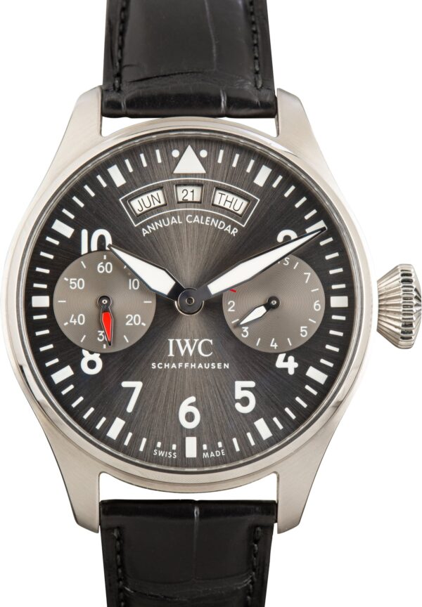 Pre-Owned IWC Big Pilot’s Watch Annual Calendar Spitfire Ref IW502702 Grey Dial