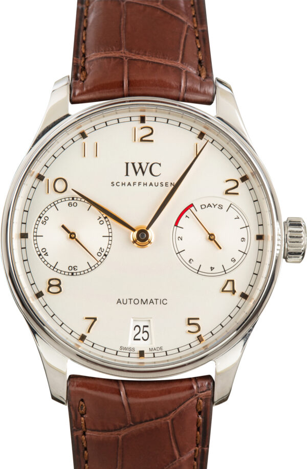 Pre-Owned IWC Portugieser Ref IW500104 Silver Dial