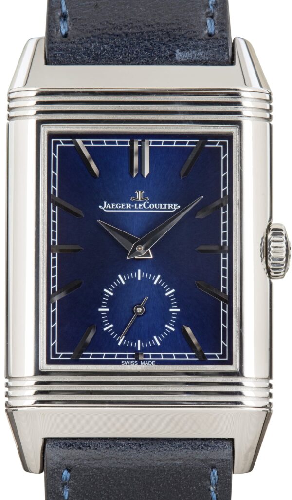 Used Jaeger-LeCoultre Reverso Tribute Duoface Ref Q3988482 Blue & Silver Dial