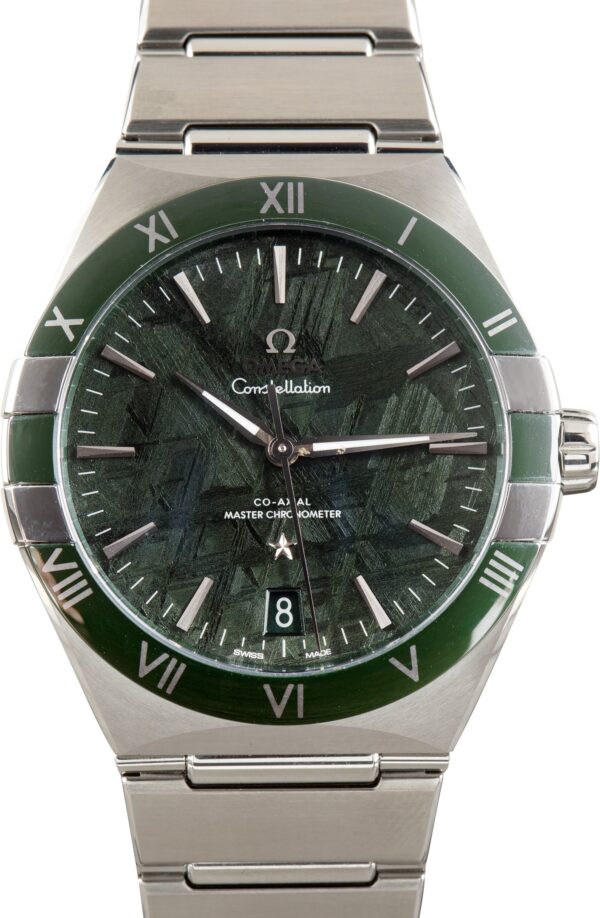Pre-Owned Omega Constellation Green Meteorite Dial