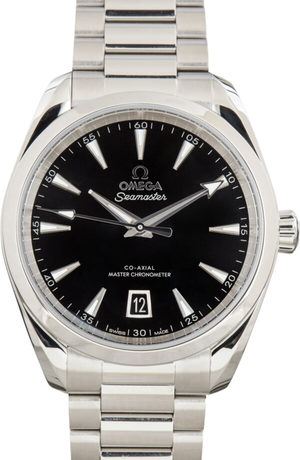 Pre-Owned Black Dial Omega Seamaster Aqua Terra 150M Stainless Steel