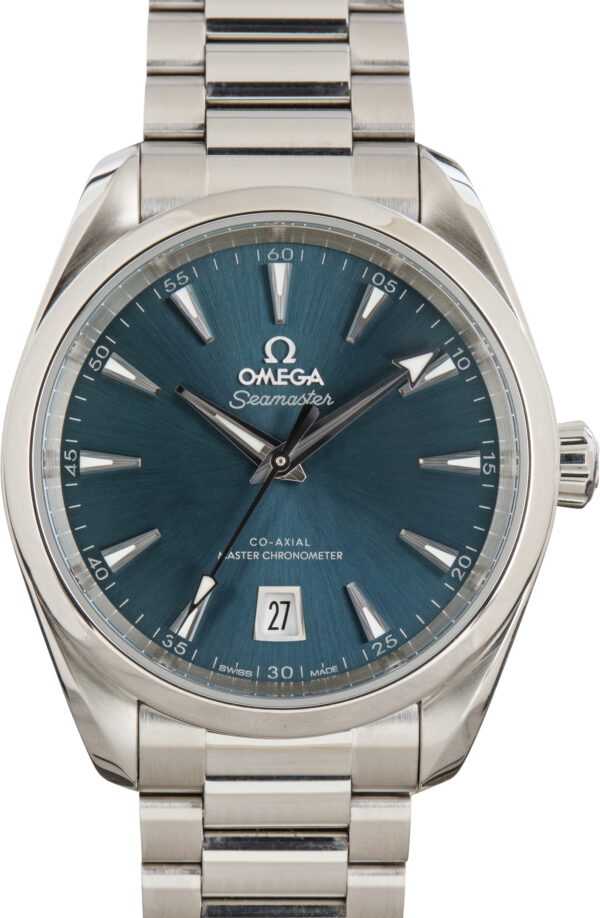 Pre-Owned Omega Seamaster Aqua Terra Shades Atlantic Blue Dial