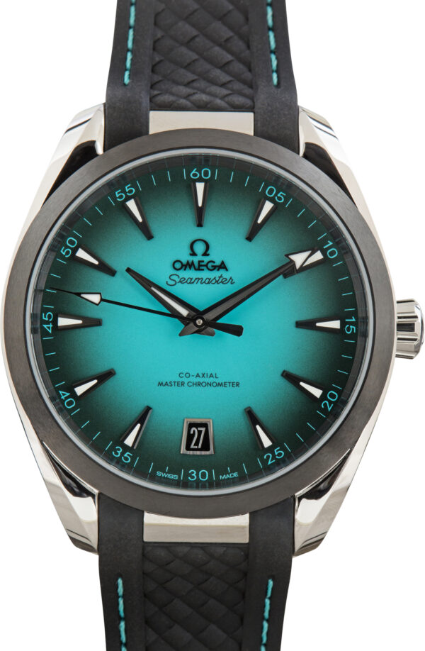 Pre-Owned Turquoise Dial Omega Seamaster Aqua Terra 150M