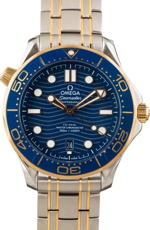 Used Yellow Gold & Steel Omega Seamaster Diver 300M