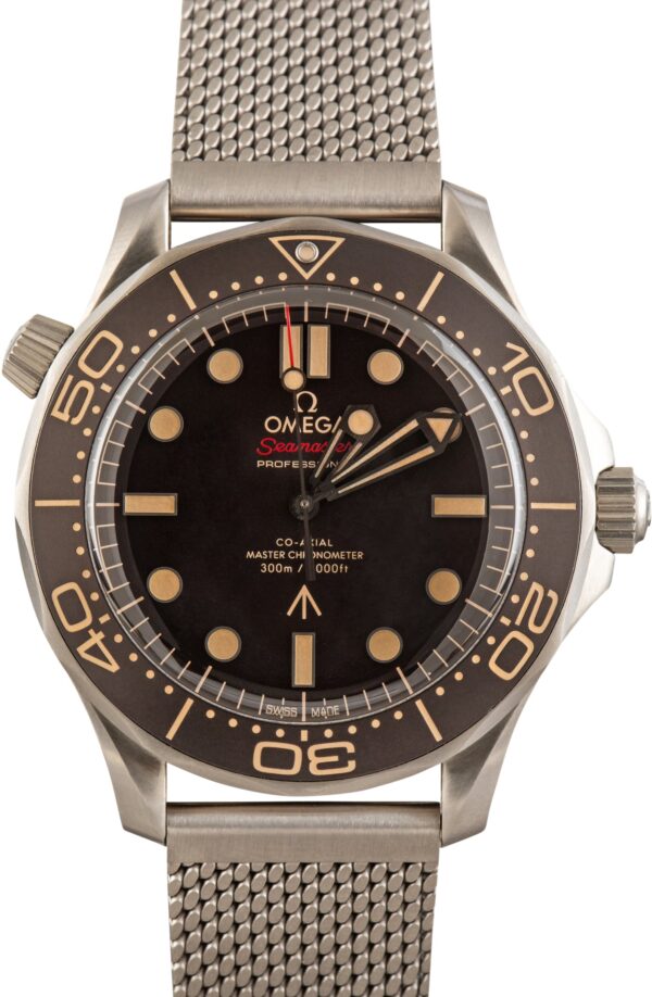 Used 007 Edition Tropical Dial Omega Seamaster Diver 300M Titanium