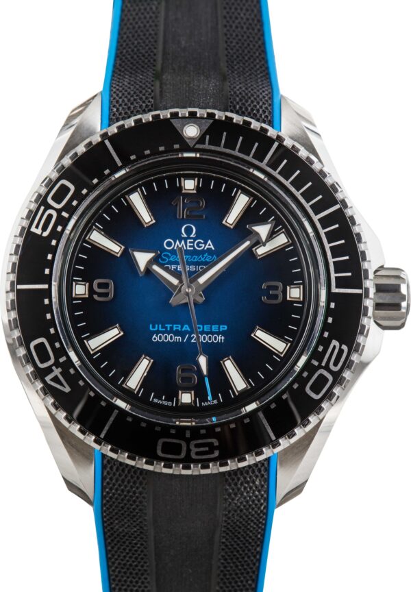 Used Omega Seamaster Planet Ocean 600M Ultra Deep O‑MEGASTEEL on Rubber