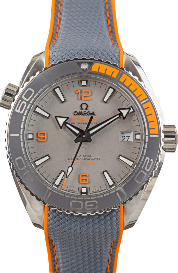 Used Omega Seamaster Planet Ocean Titanium on Rubber Strap