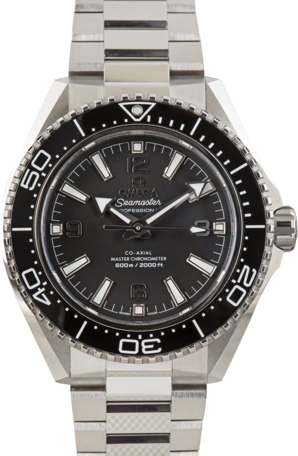 Used Stainless Steel Omega Seamaster Planet Ocean 600M Black Dial
