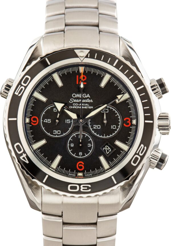 Used Black Dial Omega Seamaster Planet Ocean 600M Steel