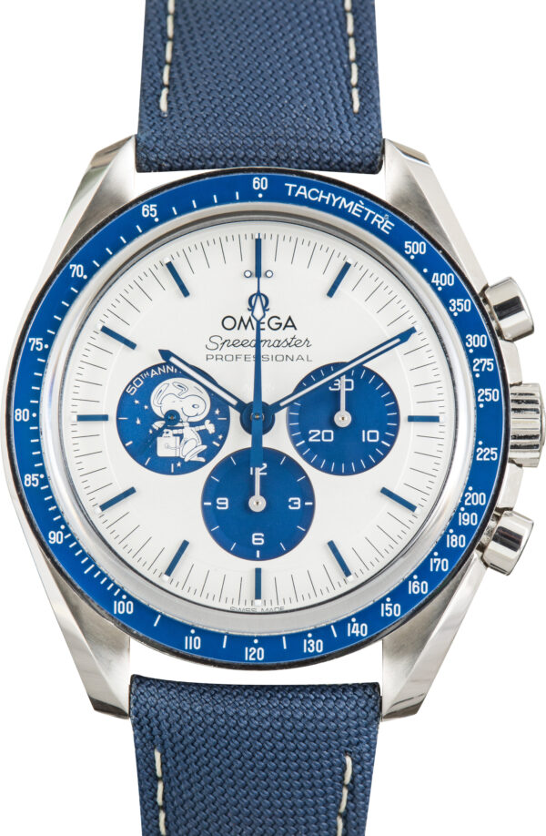 Used Stainless Steel Omega Speedmaster Silver Snoopy Award