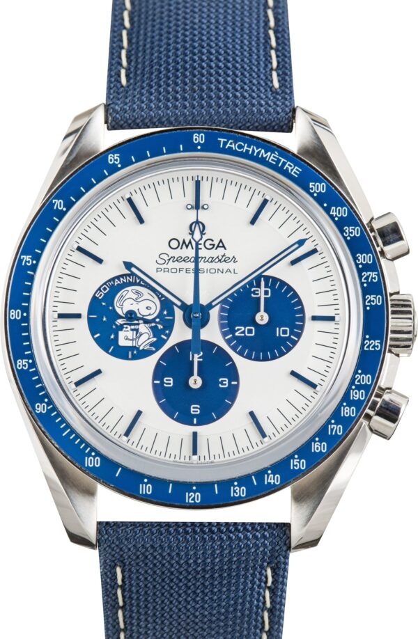 Used Steel on Nylon Omega Speedmaster Silver Snoopy Award