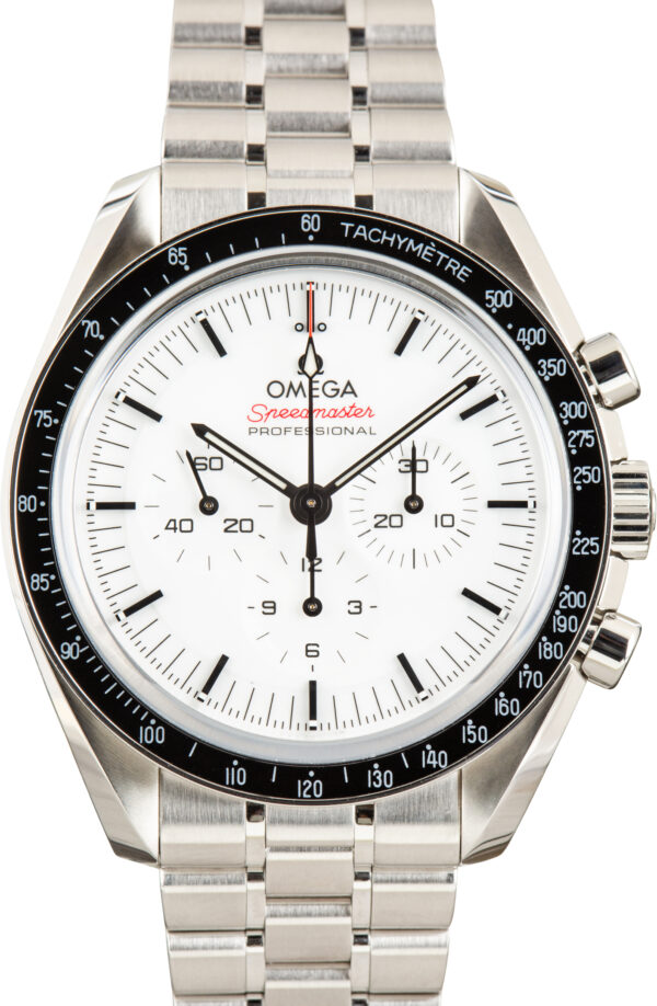 Pre-Owned Steel Omega Speedmaster Moonwatch Professional White Dial