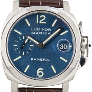 Pre-Owned Panerai Luminor Marina Ref PAM00119 Blue Dial