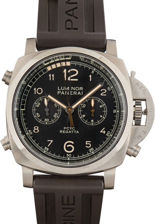 Pre-Owned Panerai Luminor Ref PAM00652 Black Chronograph Dial