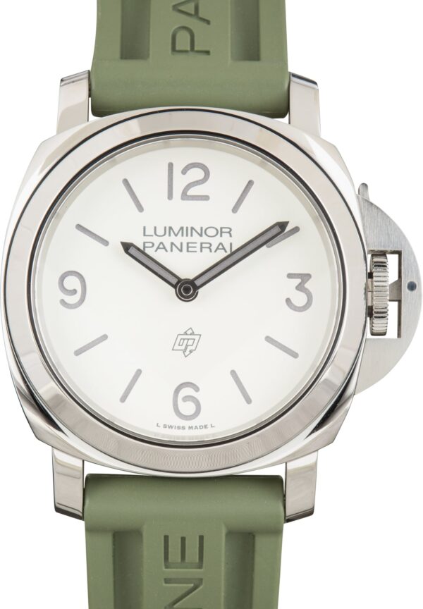 Used Panerai Luminor Base Logo PAM01087 White Dial