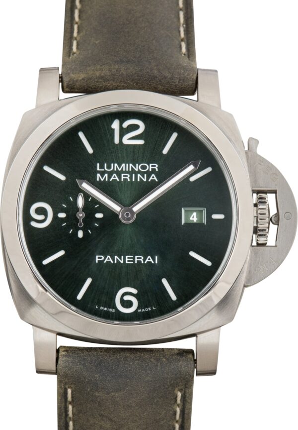 Pre-Owned Panerai Luminor Marina Ref PAM03325 Green Dial