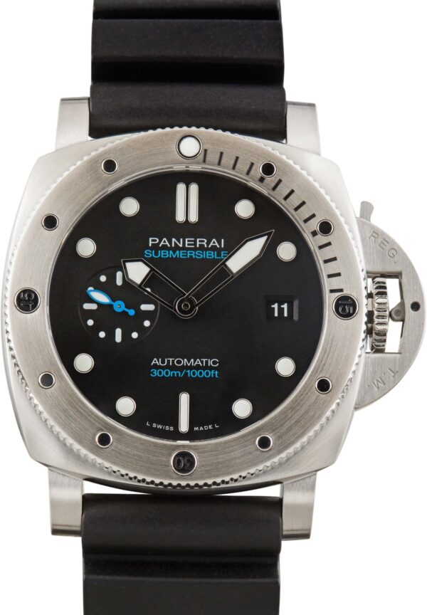 Used Panerai Submersible QuarantaQuattro PAM01596 Black Dial