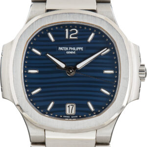 Pre-Owned Ladies Patek Philippe Nautilus Ref 7118 Blue Wave Dial